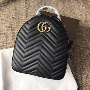 Gucci Marmont Quilted Leather Backpack